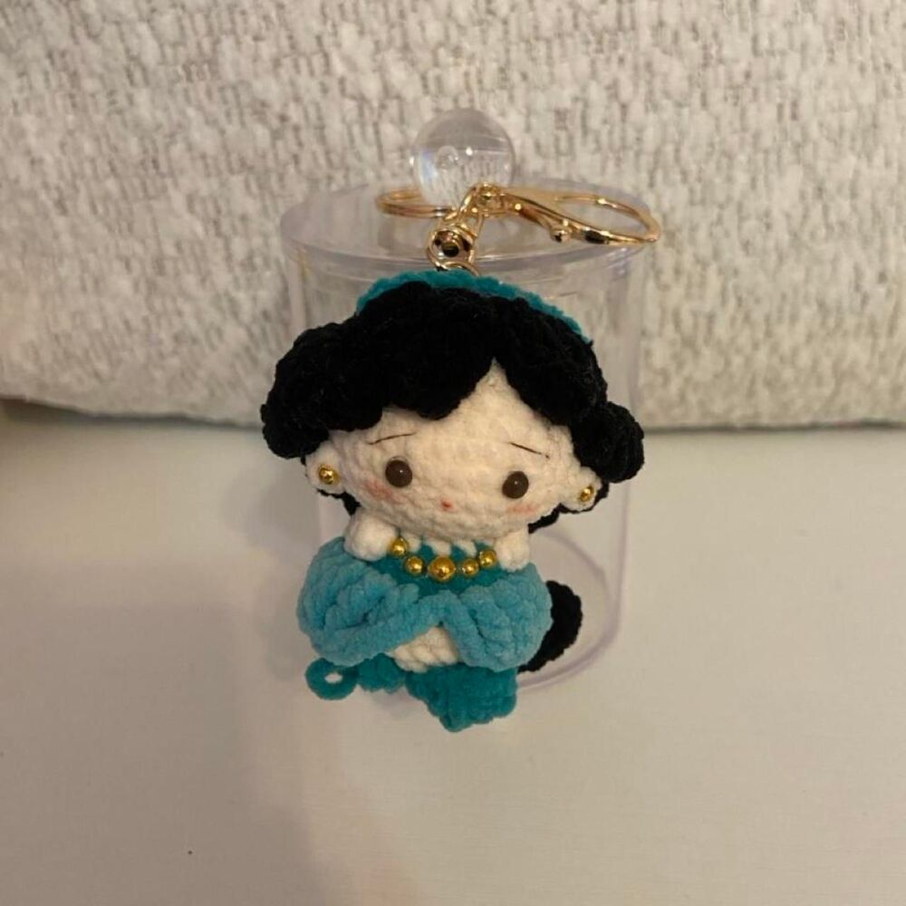 Handmade Crocheted Keychain Jasmine